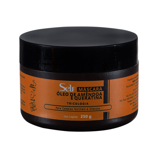 Máscara óleo de amêndoa e queratina